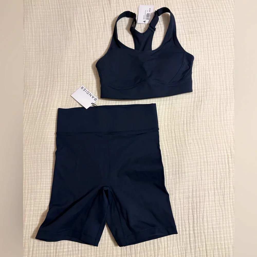 Bandier Sports Bra and Shorts Set - Picture 1 of 2